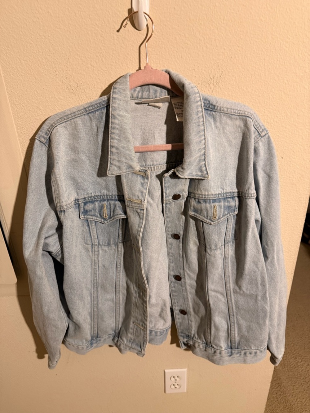 Vintage Bill Blass Light Wash Denim Jacket Women’s XL Trucker Jacket